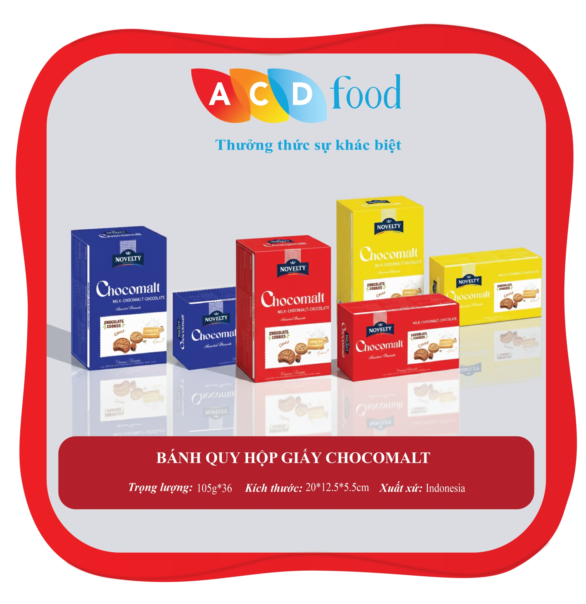 BÁNH QUY HỘP GIẤY CHOCOMALT